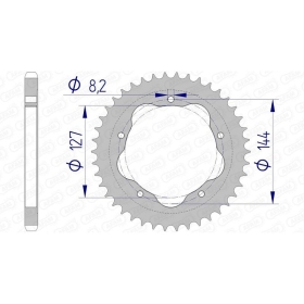 AFAM Aluminium Rear Sprocket 525 37-43 teeth