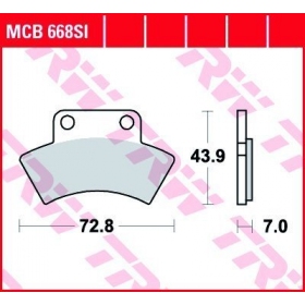 STABDŽIŲ TRINKELĖS TRW MCB668SI OFFROAD