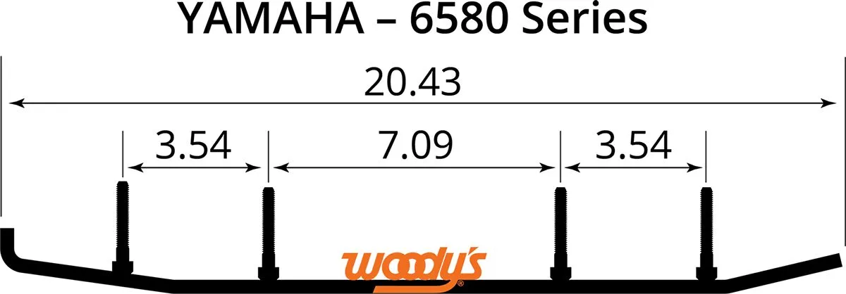 WOODY'S Apsauginiai lankai YAMAHA APEX / FX / PHAZER / RS / SX / VMAX 500-1000cc 2001-2017