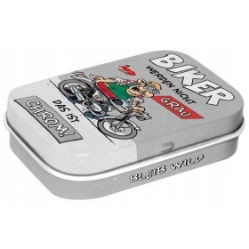 Box of mint sweets BIKER WERDEN NICHT 62x41x18mm 4pcs.