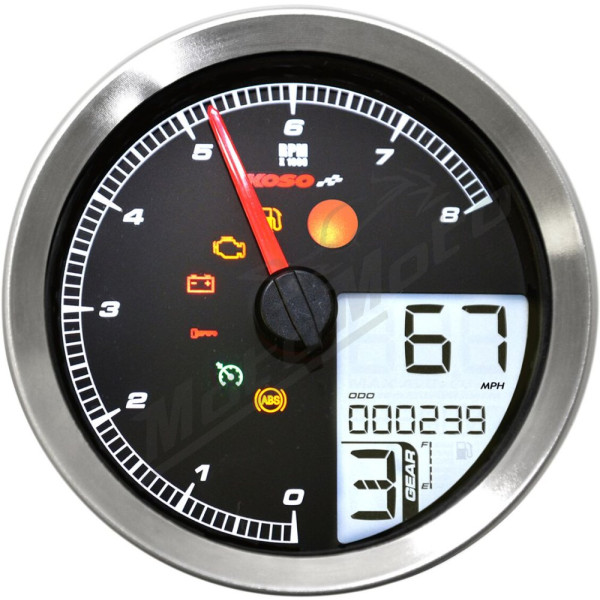 KOSO NORTH AMERICA HD-04 Speedometer Harley Davidson FXD / FXDC / FXDCI / FXDI35 / FXDWG 883-1584cc 04-13