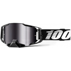 OFF ROAD 100% Armega Black Goggles (Mirrored Lens)