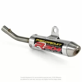 PRO CIRCUIT R-304 Muffler Brushed Aluminum/Stainless Steel End Cap KTM SX65cc 2004-2008