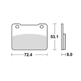 STABDŽIŲ TRINKELĖS NOVASCOOT FT4174 / MCB849 SINTERED