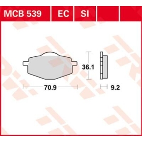 TRW All Round Sintered Metal Brake Pads Beta / Gilera / Malaguti / MBK / Sachs / Yamaha 80-660cc 82-15