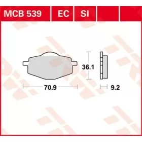 TRW All Round Sintered Metal Brake Pads Beta / Gilera / Malaguti / MBK / Sachs / Yamaha 80-660cc 82-15