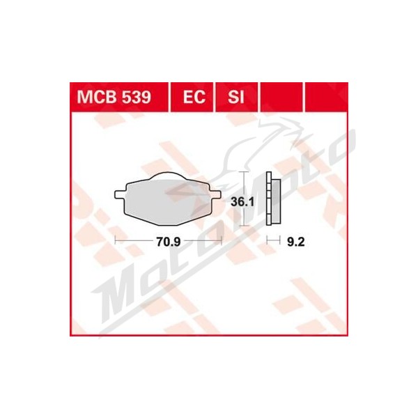 TRW All Round Sintered Metal Brake Pads Beta / Gilera / Malaguti / MBK / Sachs / Yamaha 80-660cc 82-15
