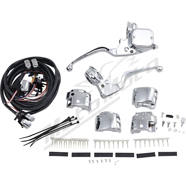 DRAG SPECIALTIES Handlebar Control Kit with Mechanical Clutch Harley Davidson FLHR / FLHRC / FLHRCI / FLHRI 883-1800cc 96-12