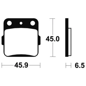 TECNIUM MX/ATV Sintered Metal Brake pads MO84 Honda / Suzuki / Yamaha 80-250cc 82-07