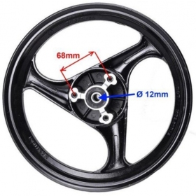 Priekinis ratlankis motorolerio SHARPY 50cc R12 x 2,50 1 vnt.