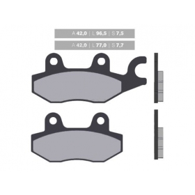 Brake pads NOVASCOOT FT3064 / MCB615 STANDARD