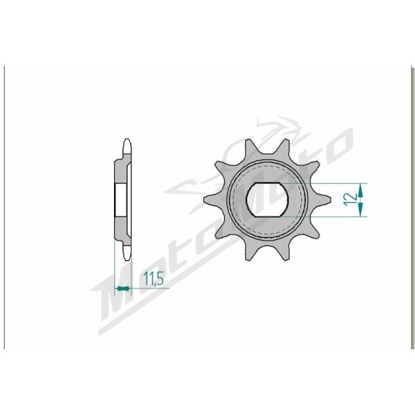 AFAM Steel Standard Front Sprocket 94123 - 420 10-11 teeth KTM SX 50-65cc 98-09
