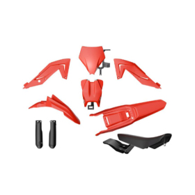 Racetech Plastic Set + seat Talaria MX4 / MX5 / TL4000 / TL5500 23-25 Red/Black