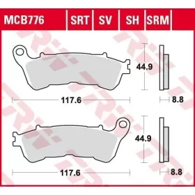  BRAKE PADS TRW MCB776SH SPORT