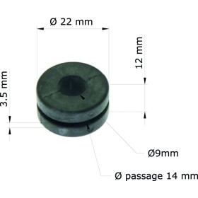 Tourmax silent blocs 10pcs. HONDA CB / CBR / GL / XL / XR 80-1800cc 1976-2008