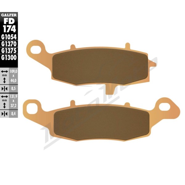 GALFER HH Sintered Brake Pads Kawasaki / Suzuki 250-1700cc 95-25