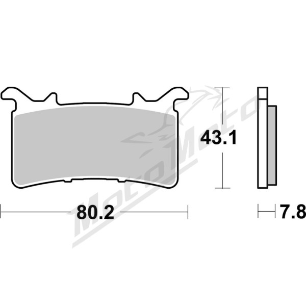 SBS DS Racing Dual 985DS-1 Sintered Brake Pads BMW / Honda 1000cc 20-24