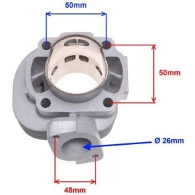 Cilindro komplektas be galvos MINARELLI HORIZONTAL AC 70cc / Ø47 / PIN Ø10