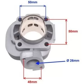 Cylinder kit without head MINARELLI HORIZONTAL AC 70cc / Ø47 / PIN Ø10