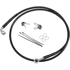 DRAG SPECIALTIES Stainless Steel Brake Line Kit Harley Davidson FXDWG / FXDWGI / FXST 1340-1450cc 85-05