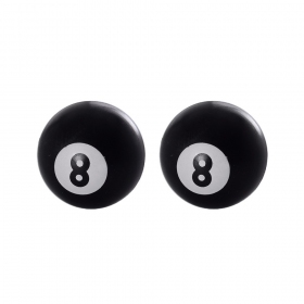 Oxford No 8 Ball Valve Caps Black 2pcs