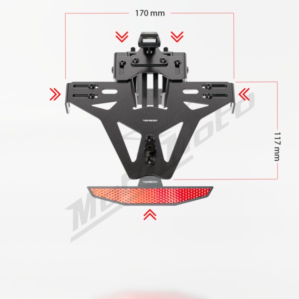 HIGHSIDER pro License Plate Holder Akron-RS Pro Yamaha XSR 900 20-24