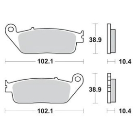 Sbs Brakepads 181MS Maxi Sinter YAMAHA