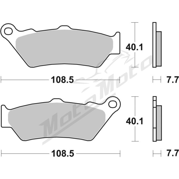 SBS HHF 674H.HF Street Ceramic Organic Brake Pads Harley Davidson / Victory / Indian 500-1507cc 98-23