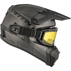 MX helmet CKX Titan AMS Matt Carbon + Heated Goggles