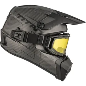 MX helmet CKX Titan AMS Matt Carbon + Heated Goggles