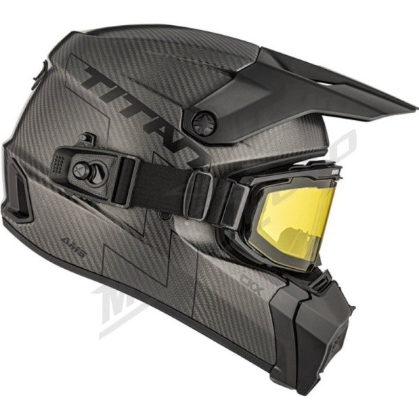 MX helmet CKX Titan AMS Matt Carbon + Heated Goggles