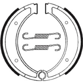 TECNIUM Street/Off-Road Organic Brake shoes BA116 Husqvarna CR / WR / WRX / XC 125-500cc 80-89