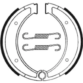 TECNIUM Street/Off-Road Organic Brake shoes BA116 Husqvarna CR / WR / WRX / XC 125-500cc 80-89