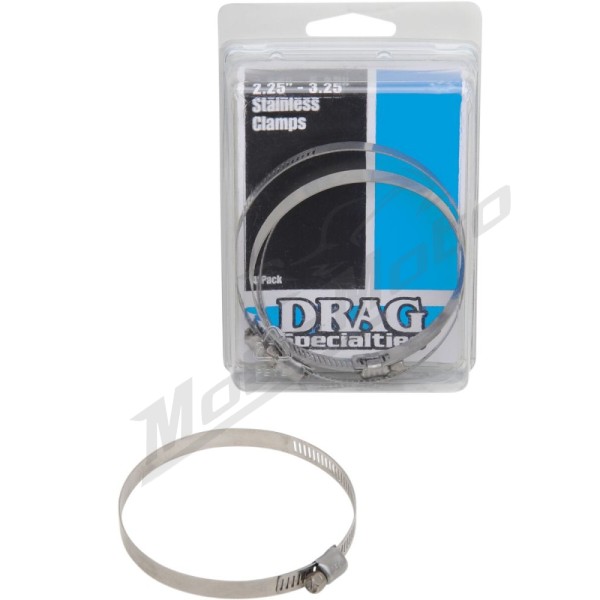 DRAG SPECIALTIES Worm Clamp 57,2-82,6mm 4pcs..