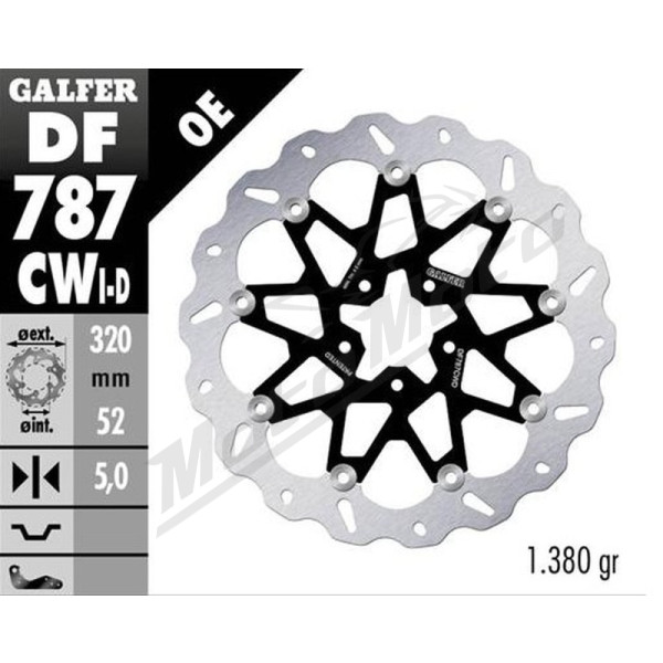 GALFER Priekinis stabdžių diskas dešinys KTM / Husqvarna 690-701 12-23