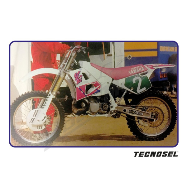 TECNOSEL Sėdynės užvalkalas ir lipdukų kompl. Yamaha YZ 250 91-92