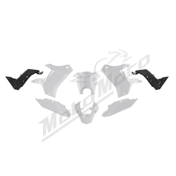 Racetech Plastic Set YAMAHA TENERE 700 19-24 White/Black