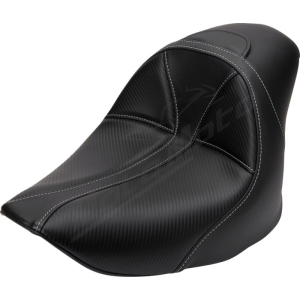 SADDLEMEN Dominator Carbon Fiber Seat Harley Davidson FLSTF / FLSTFB / FXSTB / FXSTI 1450-1800 06-17