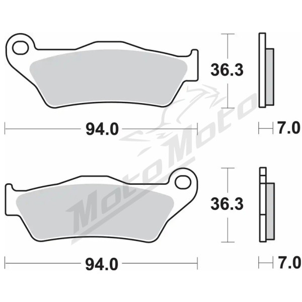 SBS Brakepads Rear 1003LS Ducati Multistrada 950-1260 16-24