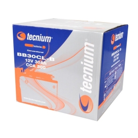 TECNIUM Battery Conventional with Acid Pack - BB30CL-B 12V 30Ah