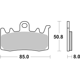 Sbs stabdžių trinkelės 900HS Sintered APRILIA / BMW / DUCATI / KAWASAKI / MV AGUSTA	