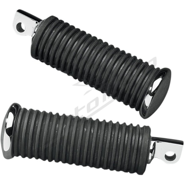 DRAG SPECIALTIES Rubber Vibration-Absorbing Passenger Foot Pegs 10cm