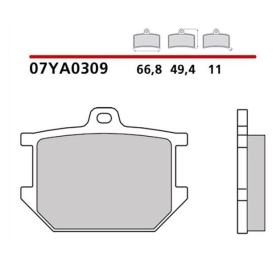   Brembo Carbon-Ceramic stabdžių trinkelės Yamaha XS 750-1100 80-81