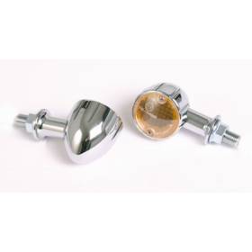 HIGHSIDER Smart Arizona Mini Universal Turn Signals Chrome 2pcs