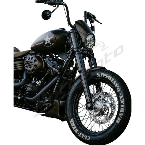 CULT WERK Front Spoiler Bobber Black Harley Davidson 1750-1923cc 2018-2026
