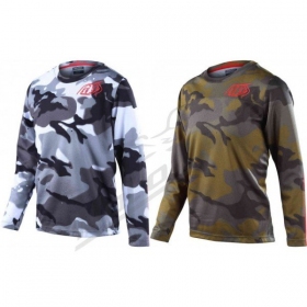 Mtb Paauglių Marškinėliai Troy Lee Designs Flowline Spray Camo