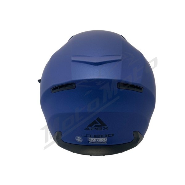 APEX Helmet JI200 Solid metallic blue matt S