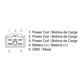 DZE Voltage regulator (12V, 35A) Honda CB / CBR / NTV / NV / VT / VTR 250-1000 89-07