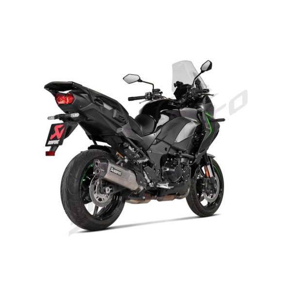AKRAPOVIC Slip-On Line Muffler Titanium / Carbon Fiber Kawasaki KLZ 1100 2025