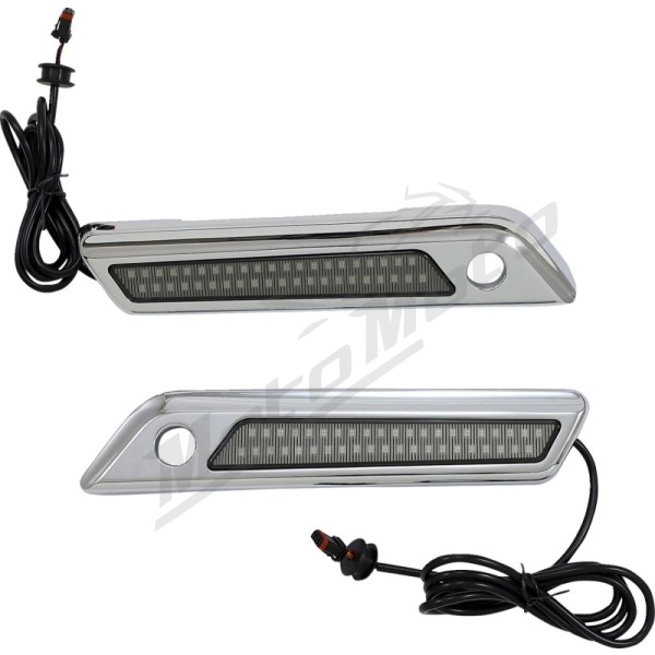 CUSTOM DYNAMICS Saddlebag Latch Dual Color Accent Lights Harley Davidson FLH / FLHR / FLHRC / FLHRXS 1690-1977cc 14-24